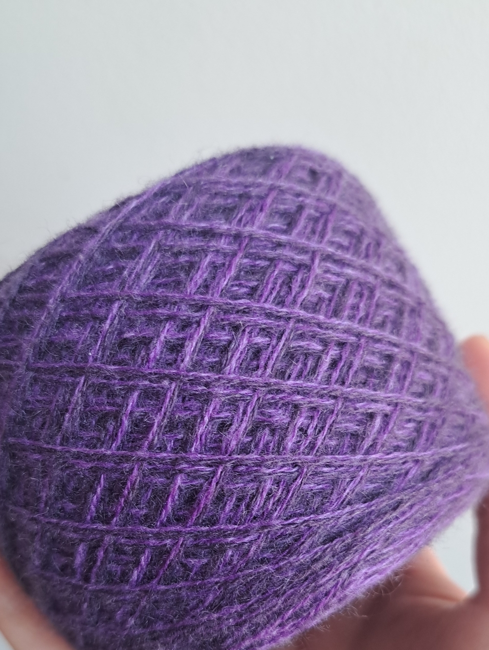 100% Cashmere Two Tone Purple Yarn, 230g
